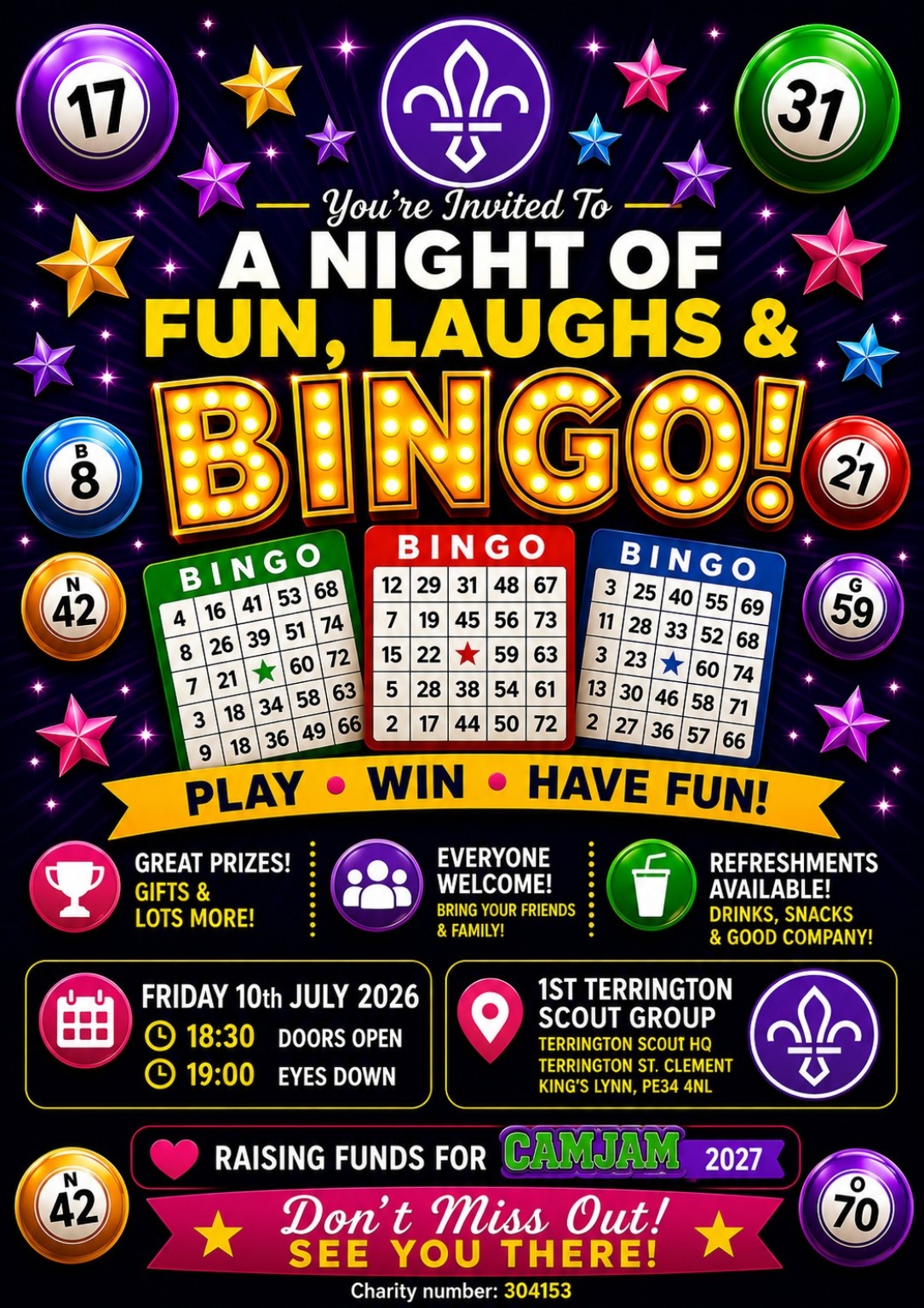 Fundraising poster